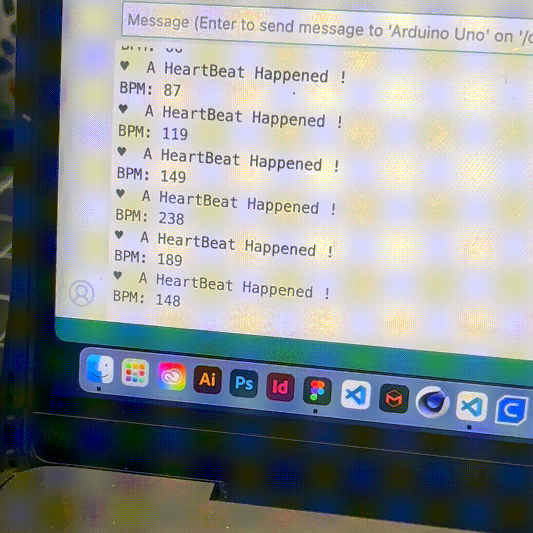 The data changing twice when I put and remove my finger off the sensor twice